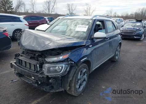 2021 Hyundai Venue Denim from USA, damaged, VIN KMHRC8A38MU104087